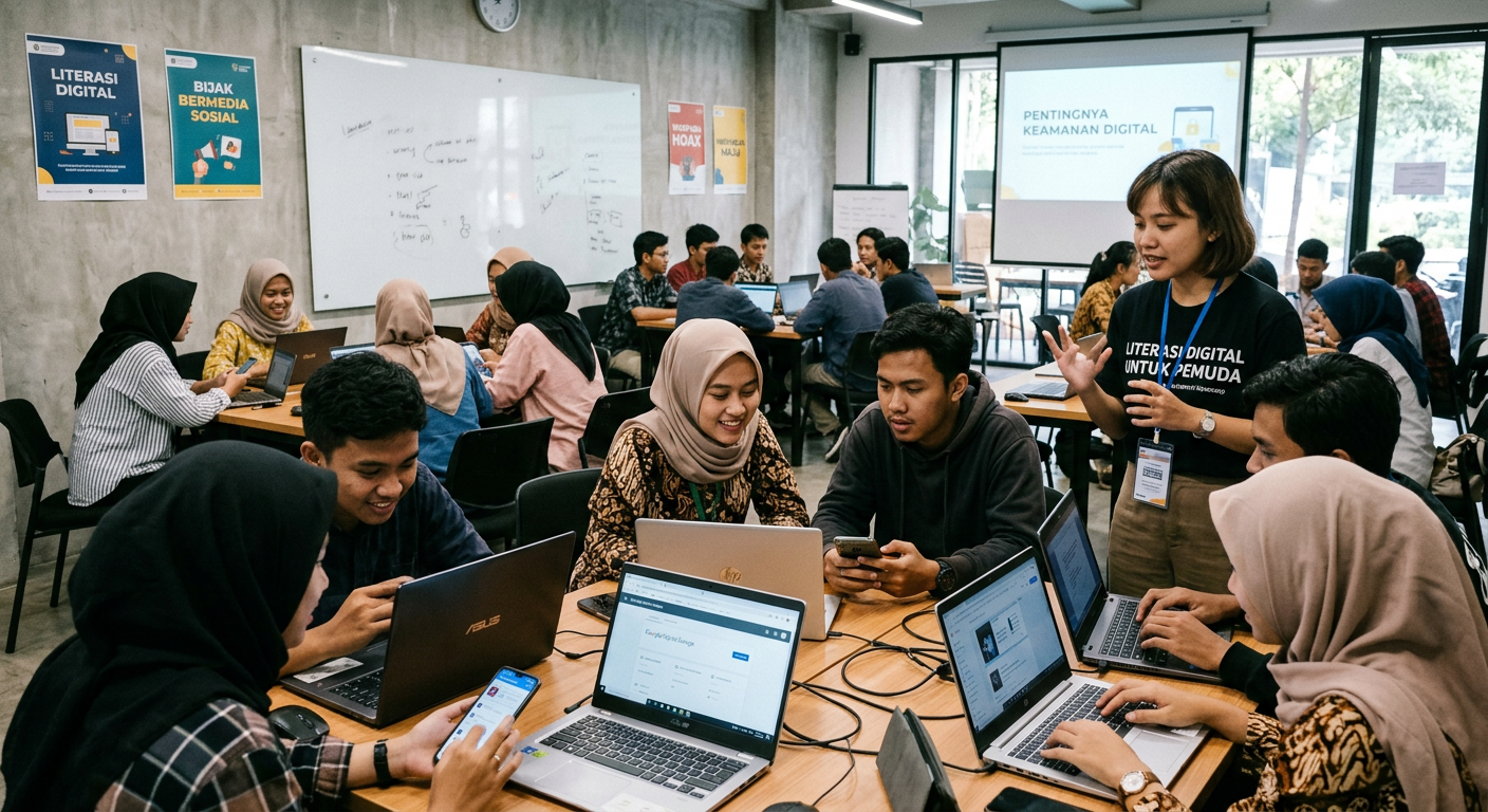Workshop Literasi Digital Pemuda - kegiatan LIVEDRAWSGP 2D
